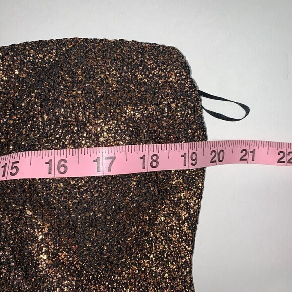 POETRY Womens Strapless Gold Shimmer Top Size Small New Years Eve Party NWOT - Picture 4 of 6